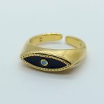 DORIZA jewels kallirroi gr faux bijoux γυναικεία κοσμήματα δαχτυλίδι επίχρυσο μάτι